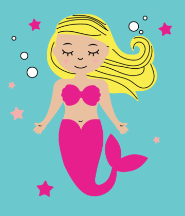 Kid Paint By Number Kit, Mermaid