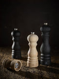 Paris Nature Black Manual Upcycled Wooden Pepper Mill, Black Finish