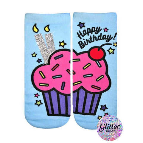 Birthday Cupcake Ankle Socks