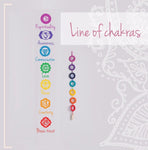 Dream Catcher Line of  Chakras Mini- D 2.3" x L 23"