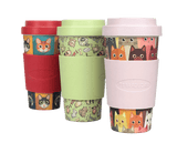 Bamboo Fiber Coffee & Tea Cup Animal Collection CAT (Pink)