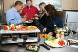 8 Person Brushed Stainless Steel Raclette with Granite Stone Top