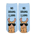No Drama Llama Ankle Socks