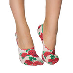 Red Roses Liner Socks