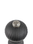 Paris Nature Black Manual Upcycled Wooden Pepper Mill, Black Finish