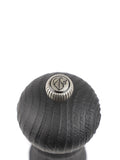 Paris Nature Black Manual Upcycled Wooden Pepper Mill, Black Finish