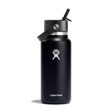 Hydro Flask 32 oz Wide Mouth Bottle with Flex Straw Cap - Black