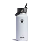 Hydro Flask 32 oz Wide Mouth Bottle with Flex Straw Cap - White